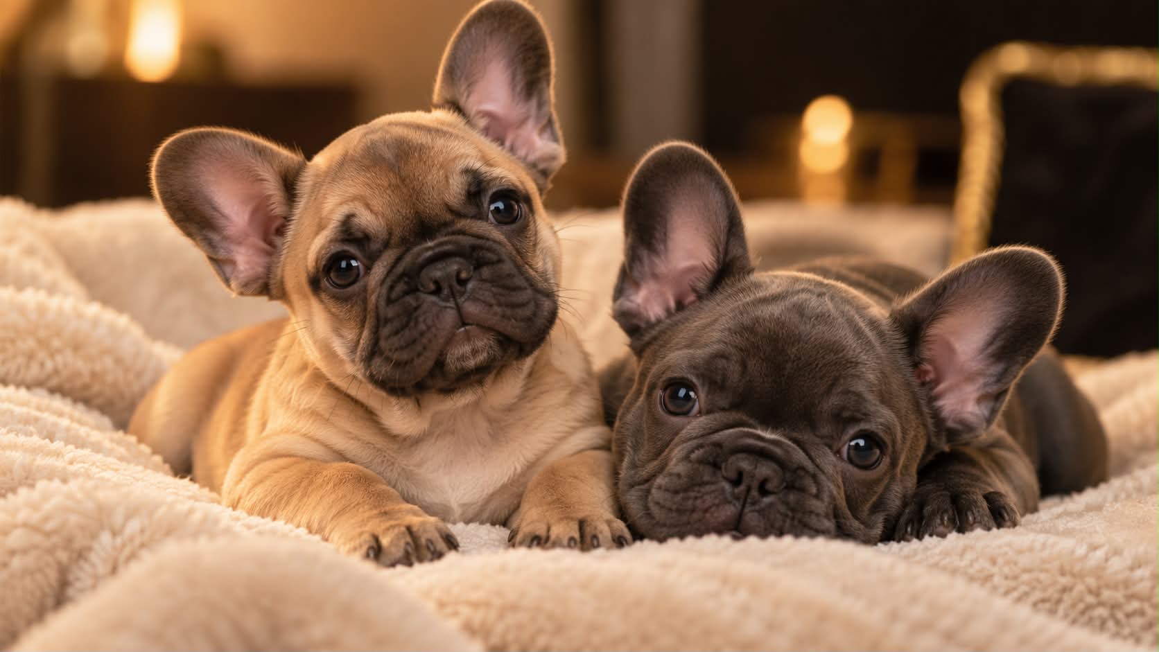 Francia bulldog kölyök