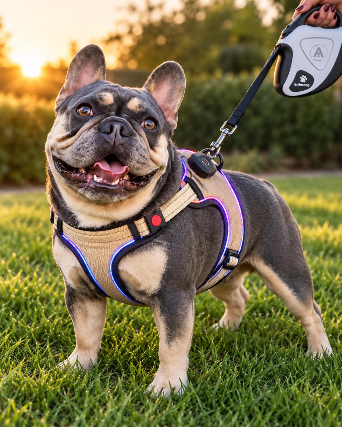 Francia bulldog kiegészítők – hám és póráz