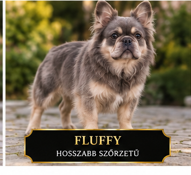 Fluffy francia bulldog Fluffy hosszabb szőrű francia bulldog